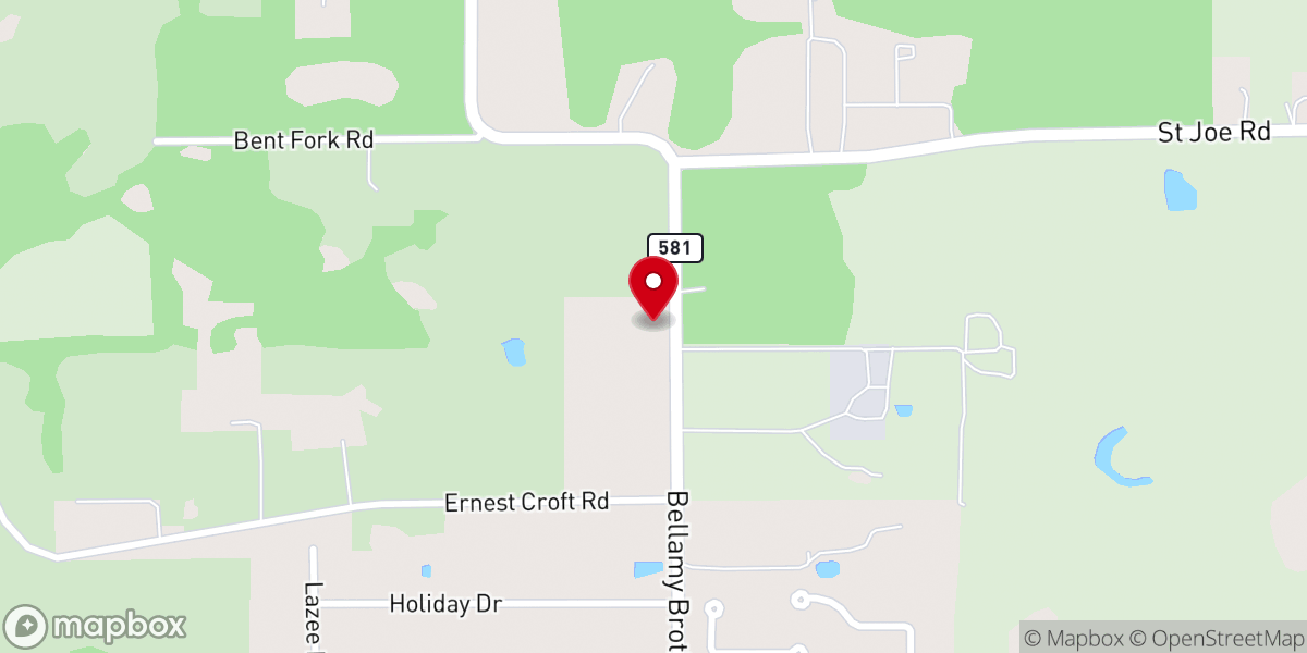 Map showing location of Darby Community Church