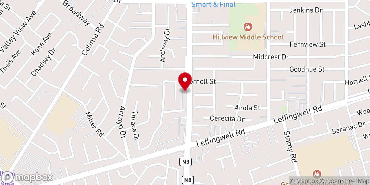Map showing location of Ephesus Church