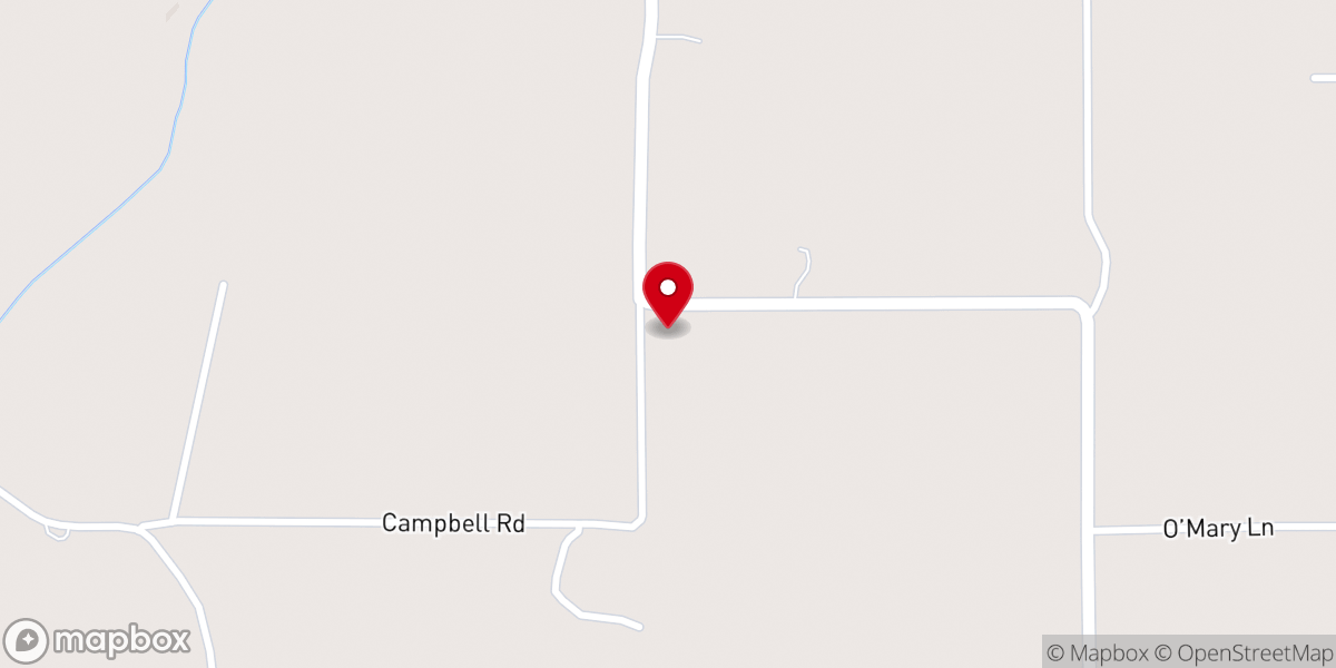 Map showing location of Campbell Church