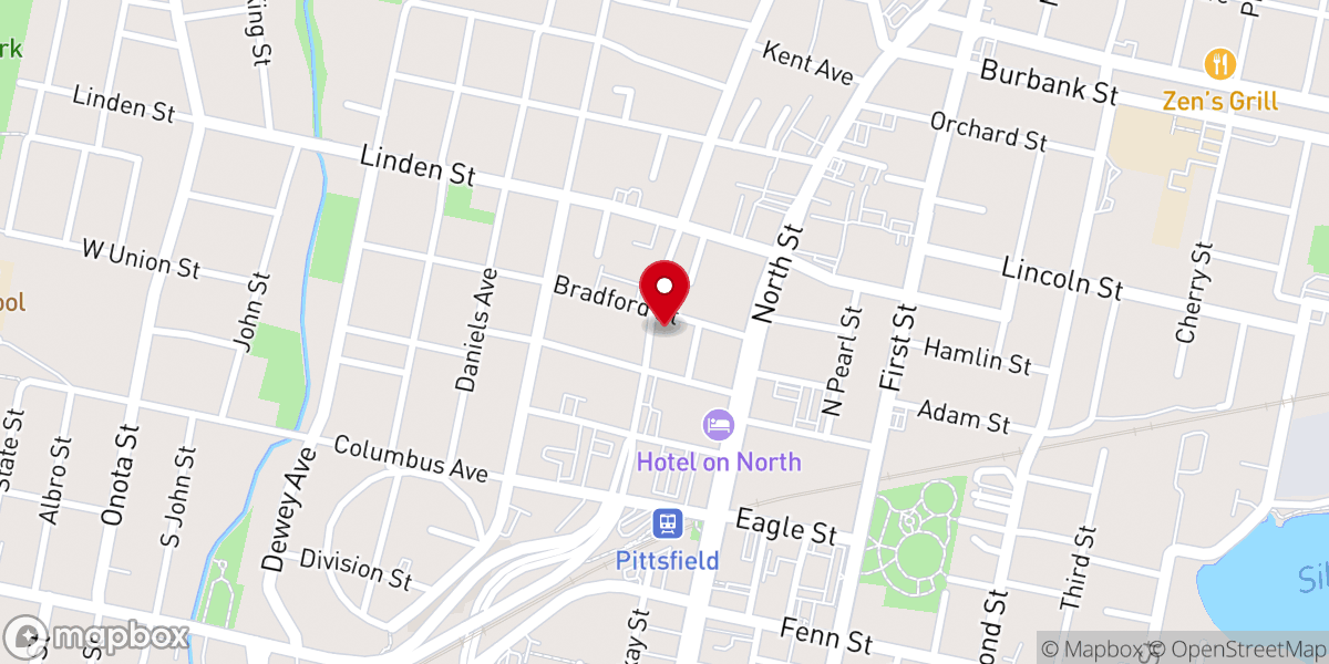 Map showing location of St. George Greek Orthodox Church