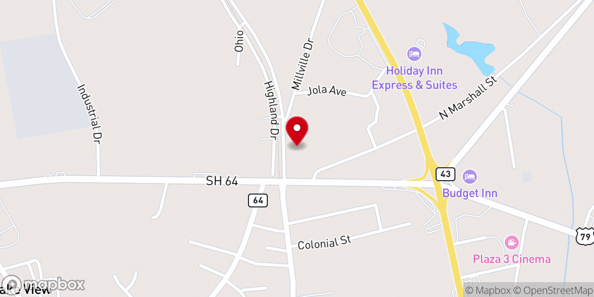 Map showing location of St Jude's Catholic Church