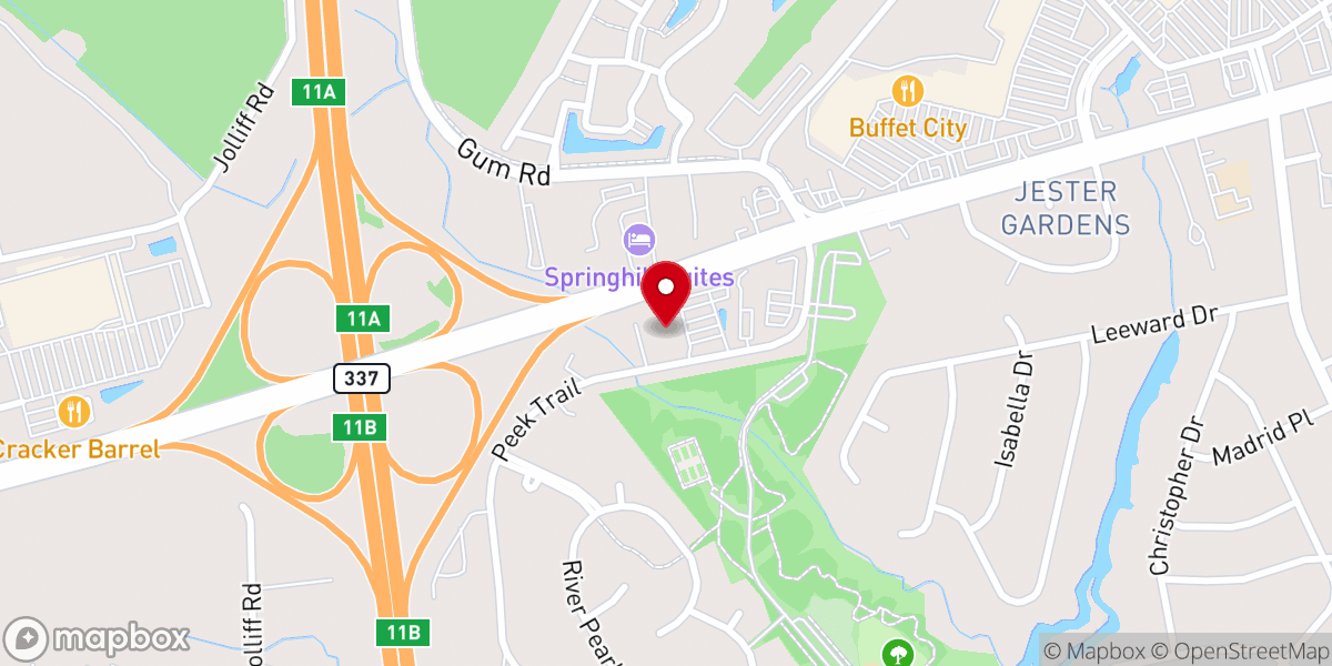 Map showing location of Believers Baptist Church