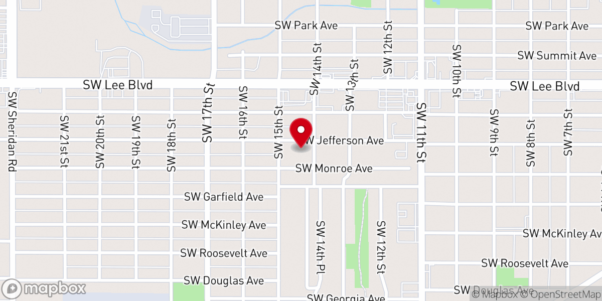 Map showing location of Greater Galilee Baptist Church