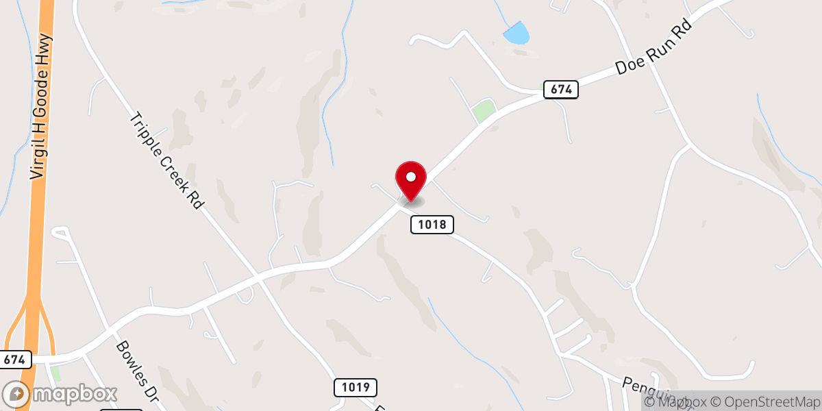 Map showing location of Henry Fork Services Center