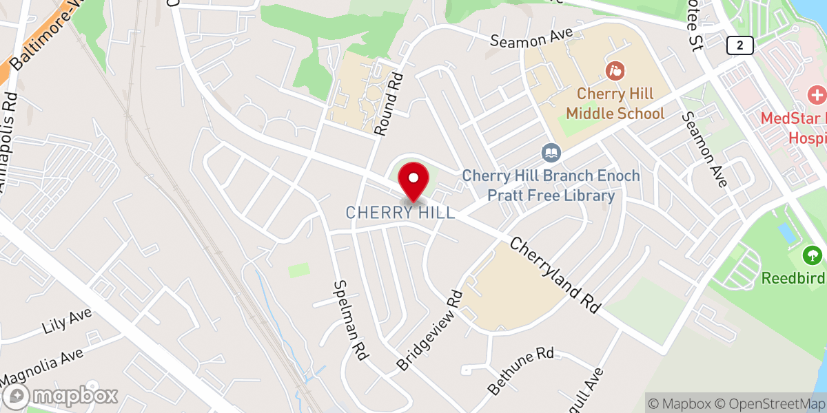 Map showing location of Hemingway Chapel African Methodist Episcopal Church