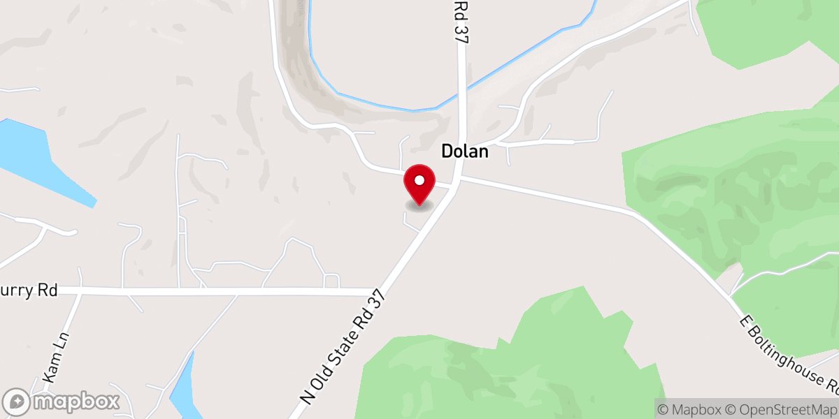 Map showing location of New Prospect Church