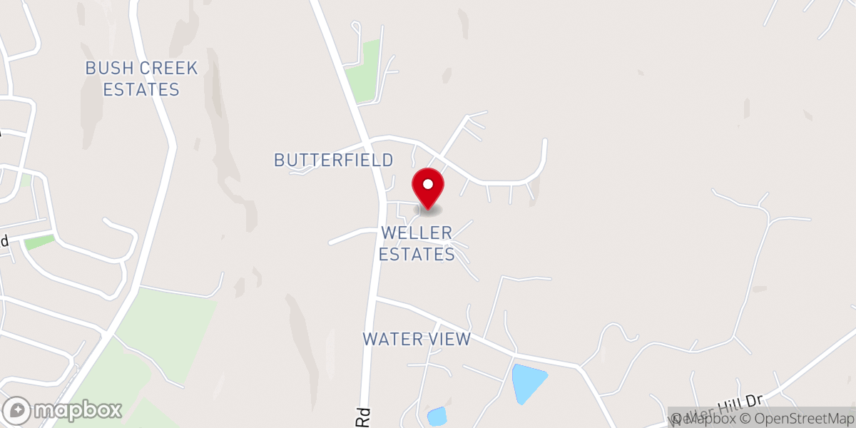 Map showing location of First Baptist Church