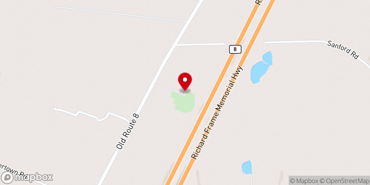 Map showing location of Hickory Grove Church