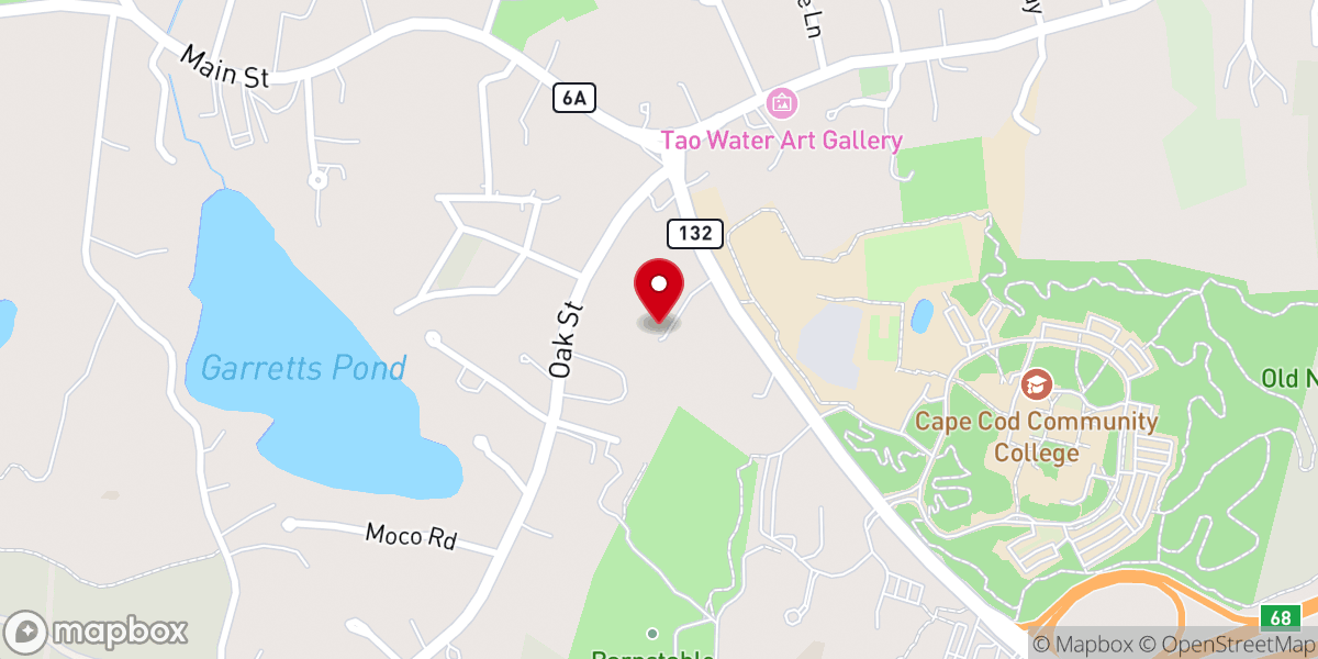 Map showing location of Presbyterian Church of Cape Cod