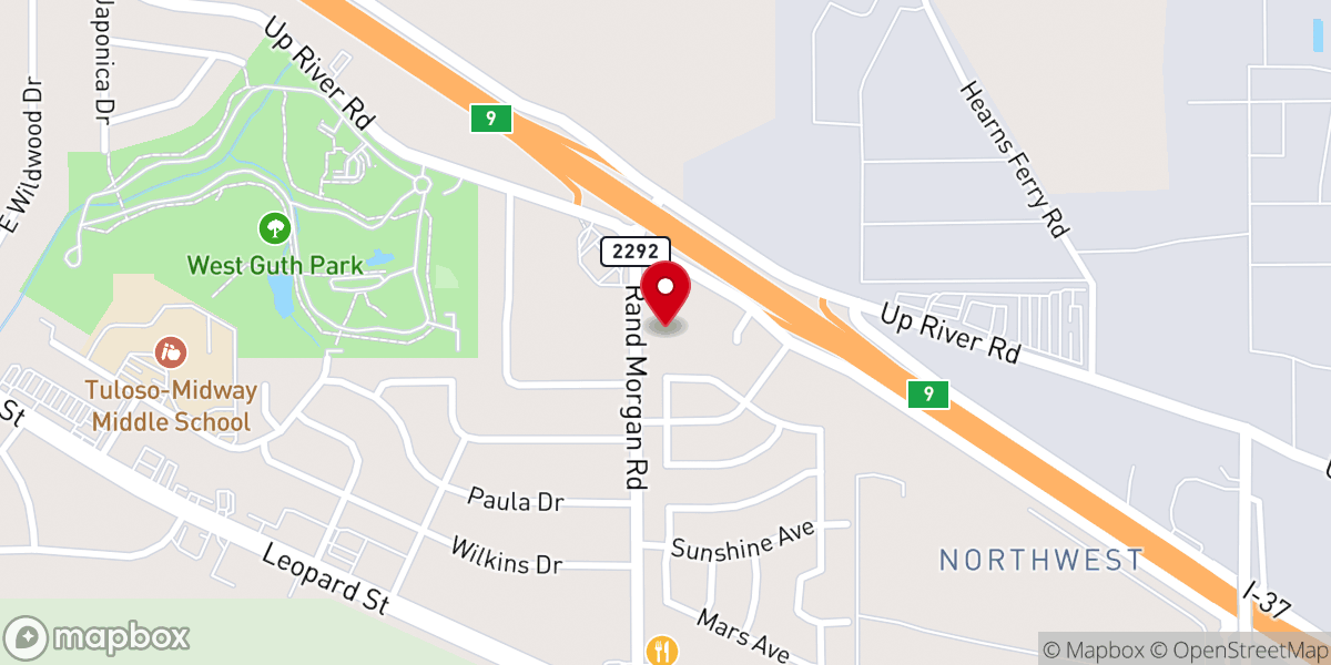 Map showing location of Arlington Heights Church of Christ