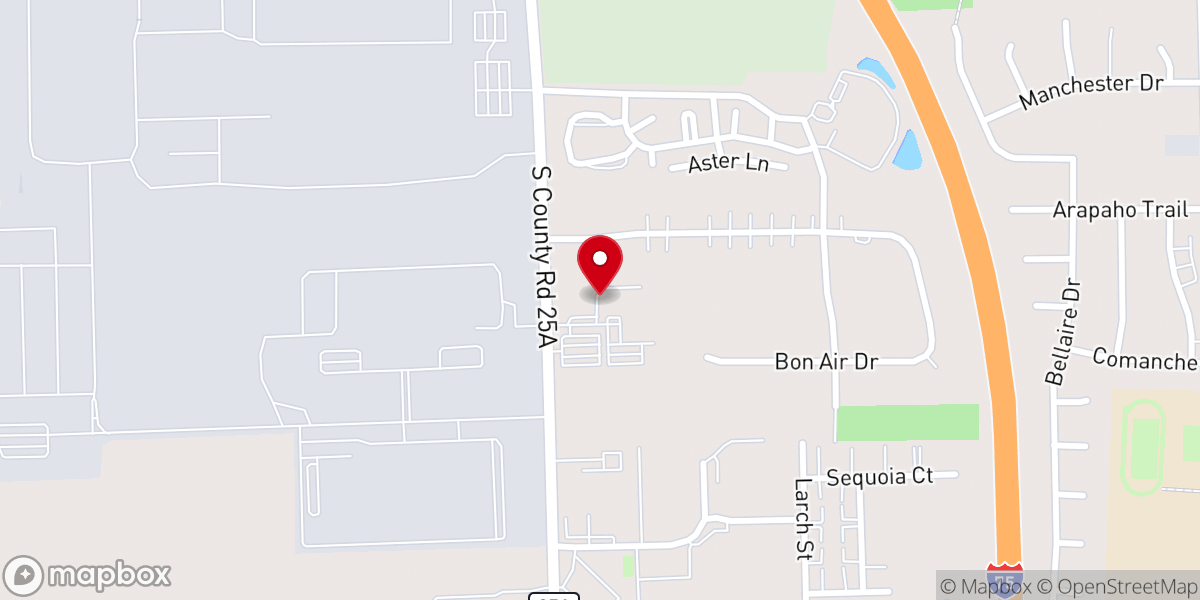 Map showing location of Victory Church