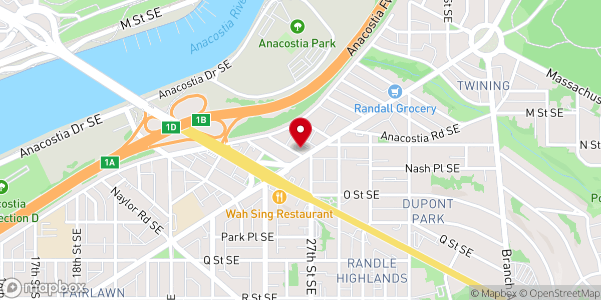 Map showing location of Emmanuel Church of God in Christ