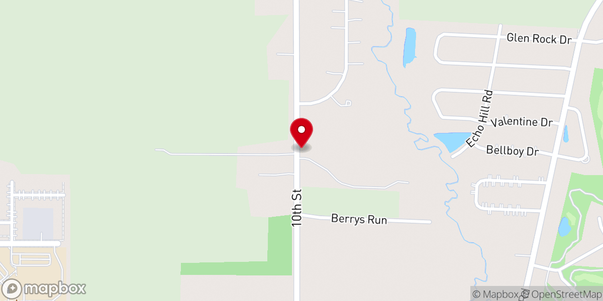 Map showing location of Word of Faith Pentecostal Church of God in Christ Inc
