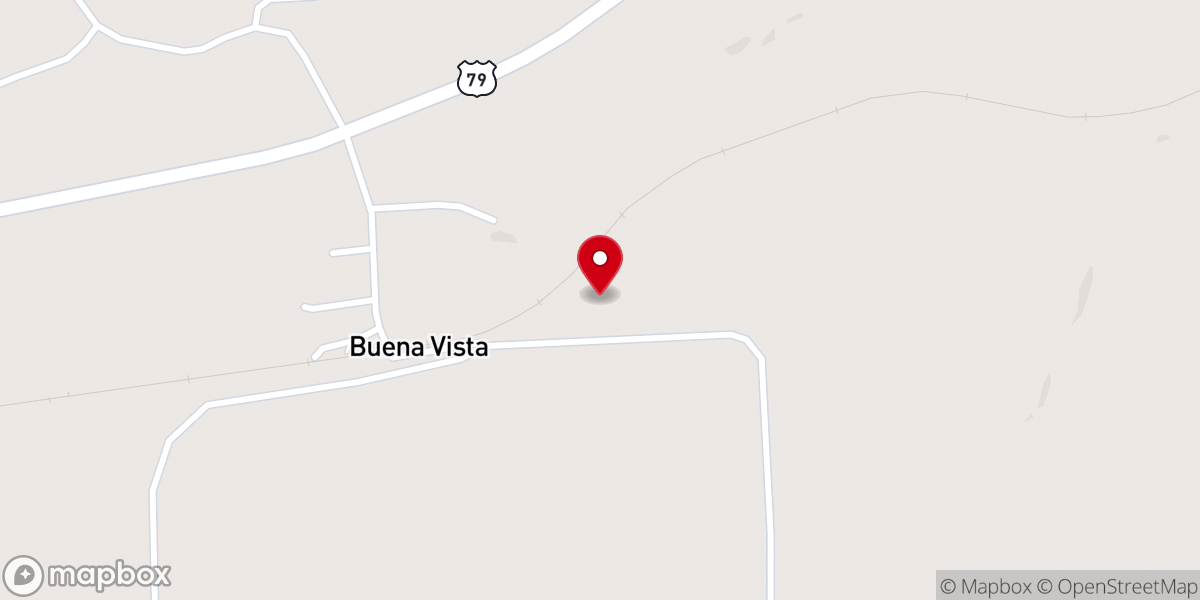 Map showing location of Buena Vista United Methodist Church