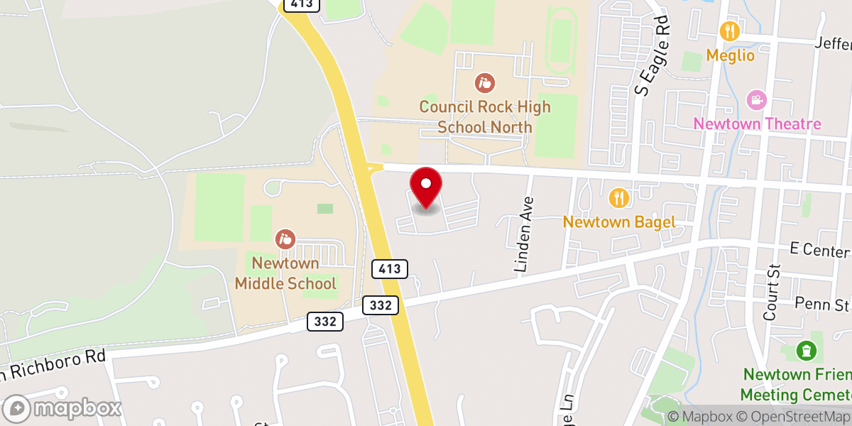 Map showing location of Saint Andrew Catholic Church