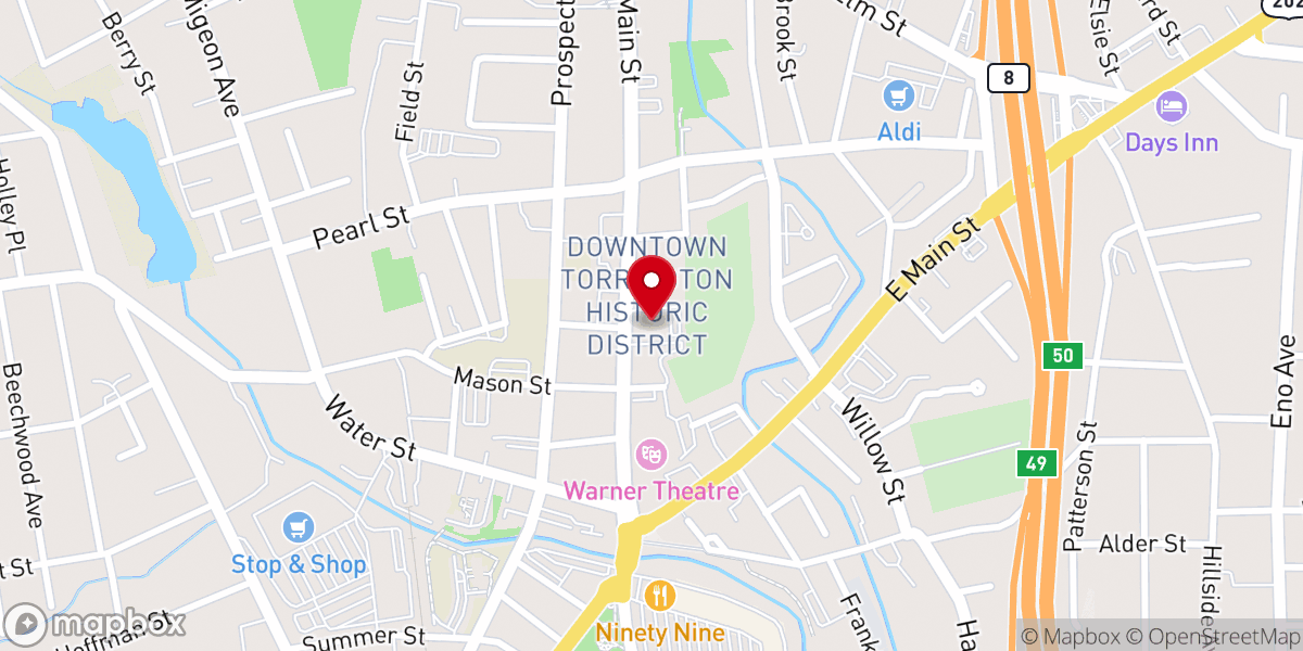 Map showing location of St. John Paul the Great Parish