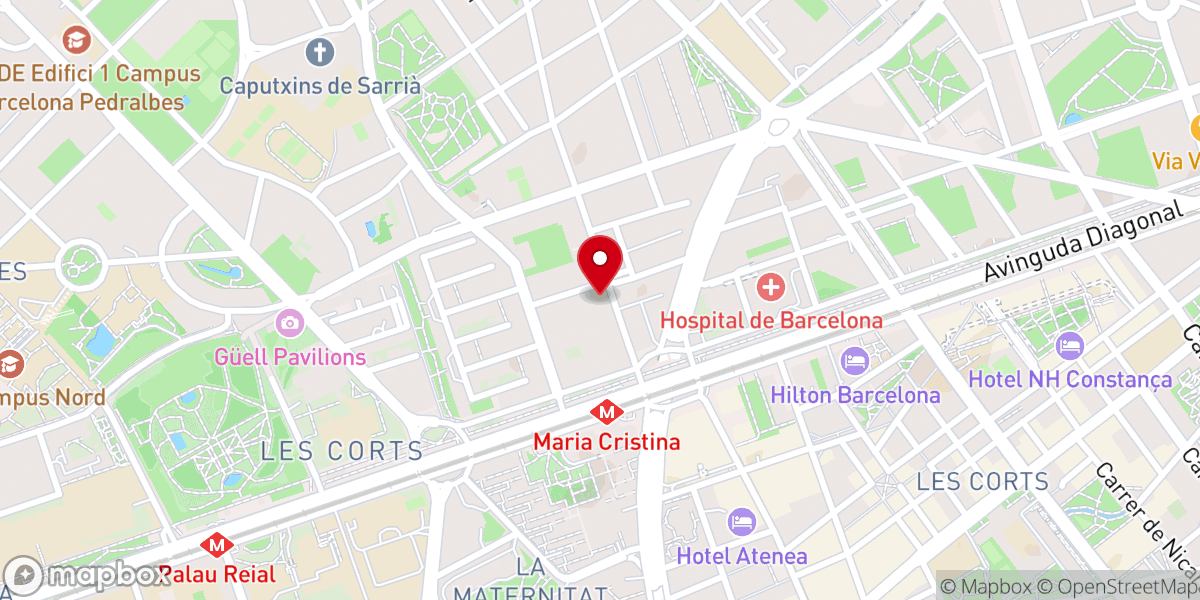 Map showing location of Santuario de Santa Gema