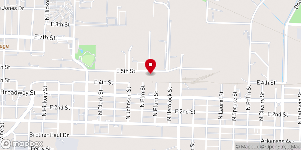 Map showing location of Miles methodist church