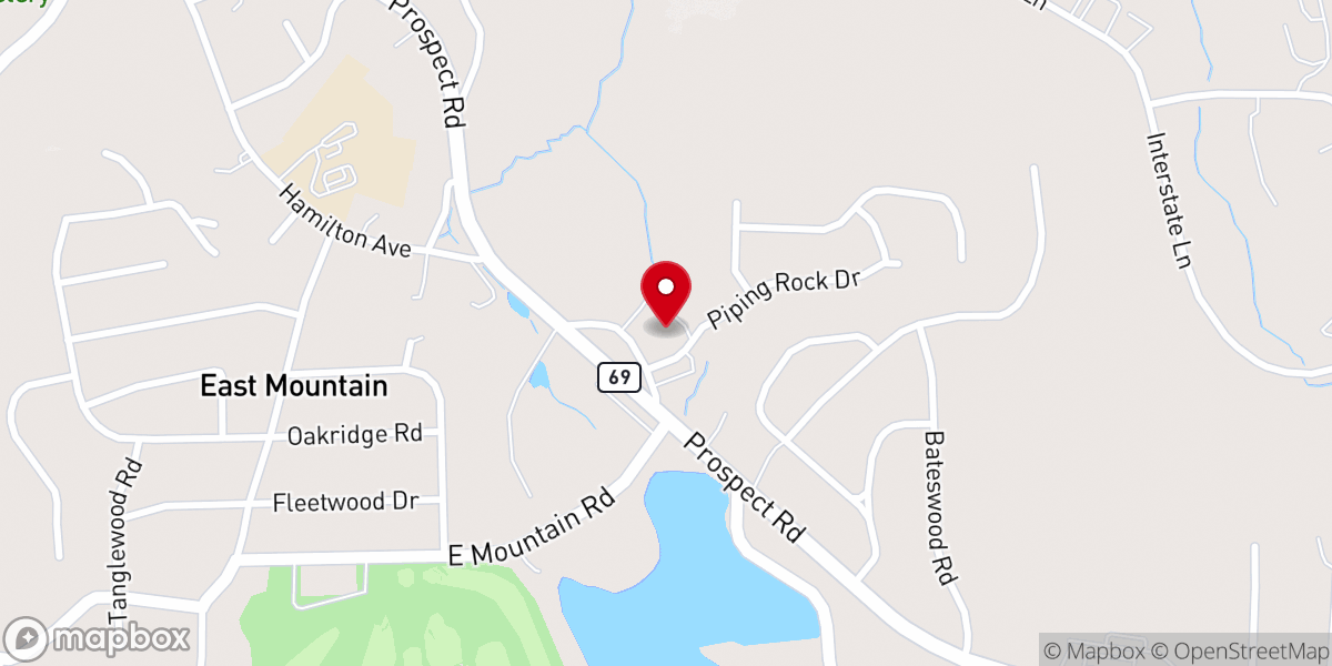 Map showing location of Cross of Christ Lutheran Church