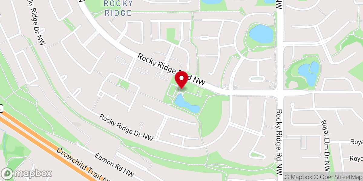 Map showing location of Apostolic Faith Church Calgary