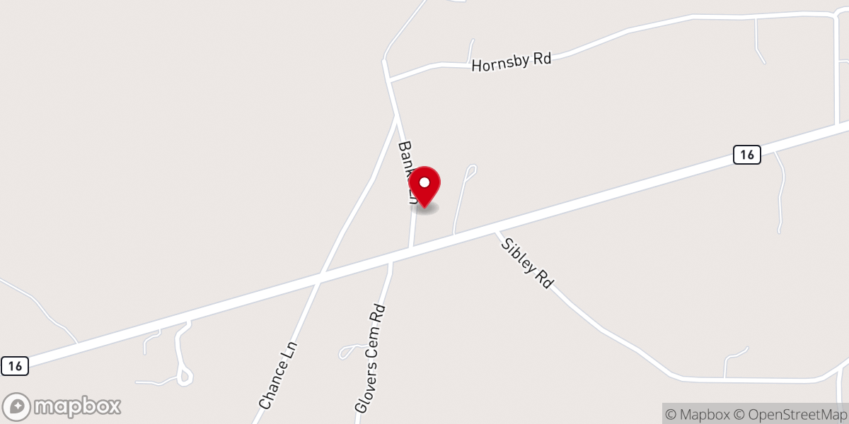 Map showing location of Gospel Temple