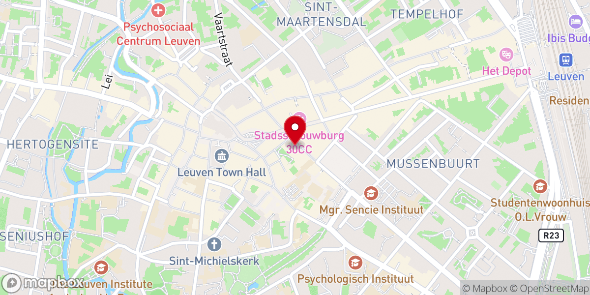 Map showing location of Musée M