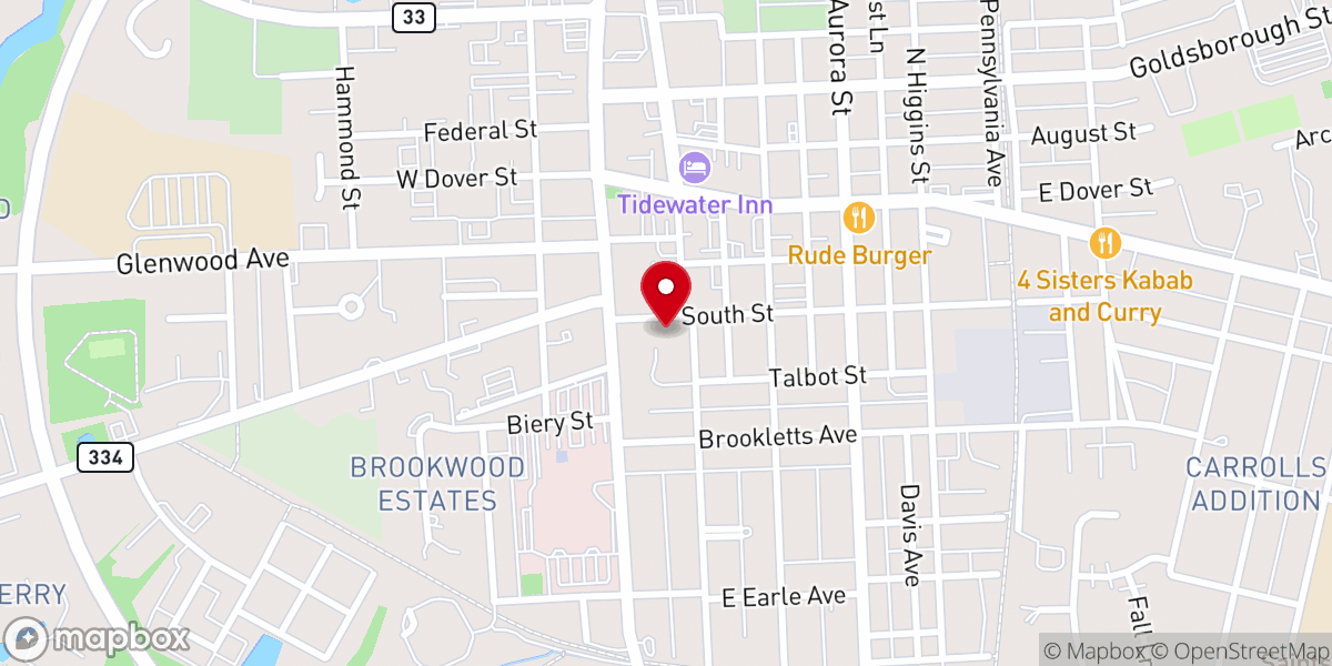 Map showing location of Christ Church Parish Office