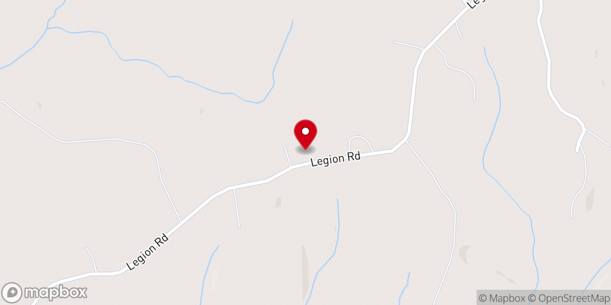 Map showing location of Gloryland Baptist