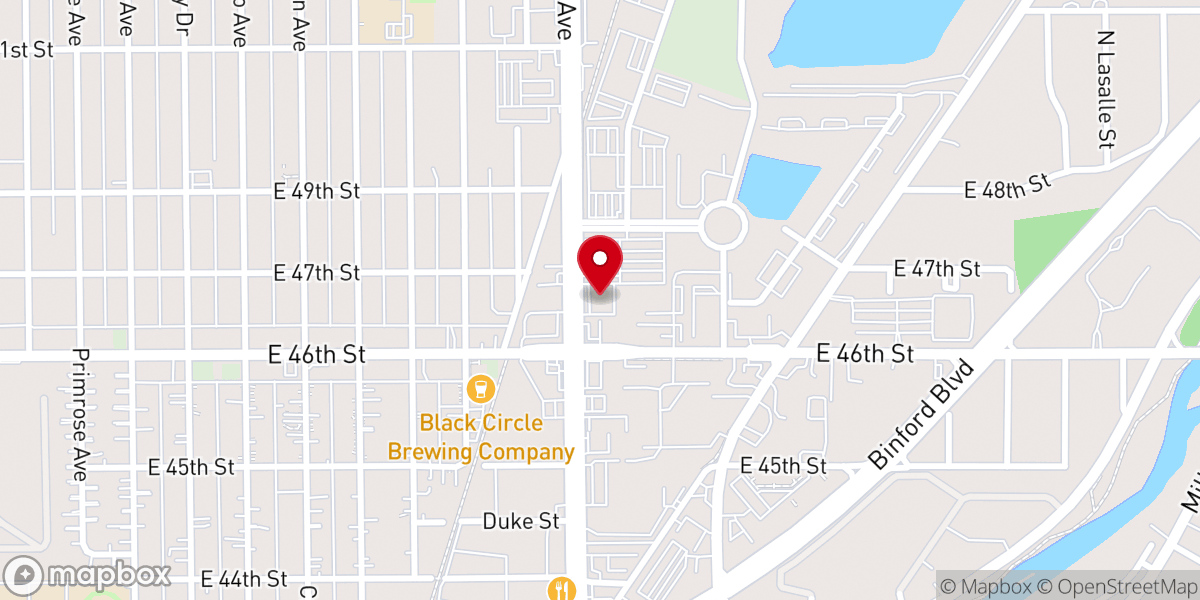Map showing location of New Covenant Church