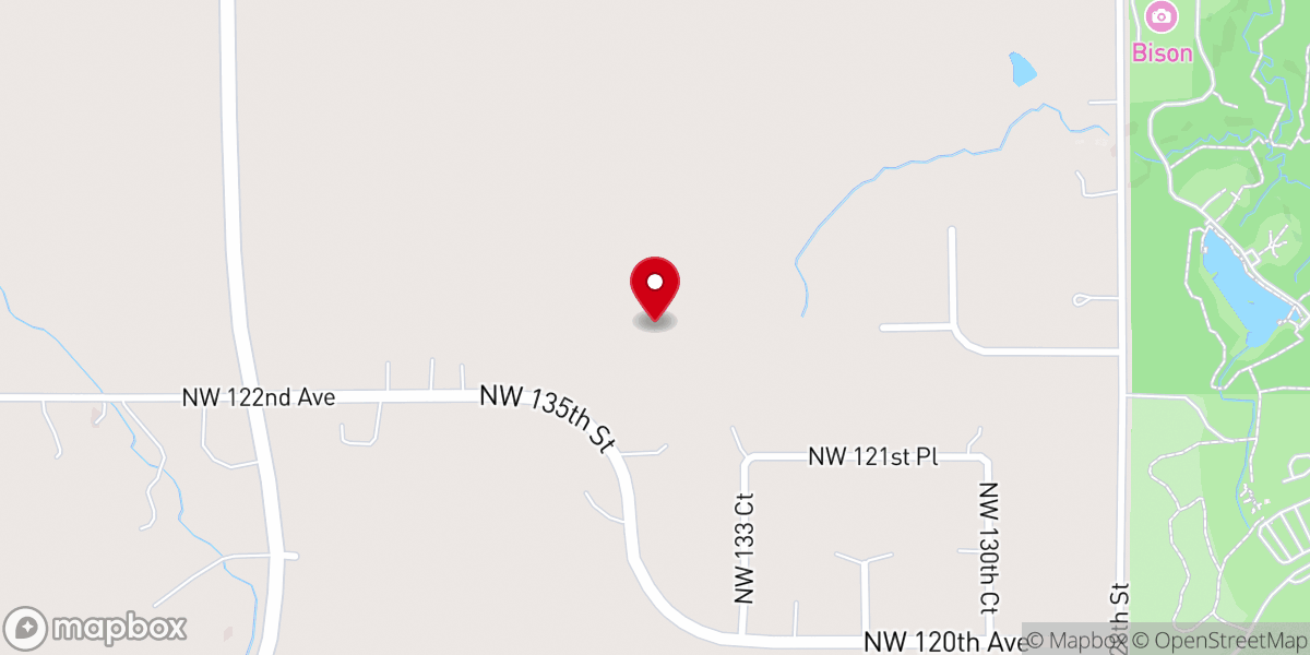 Map showing location of Lake Country Bible Chapel