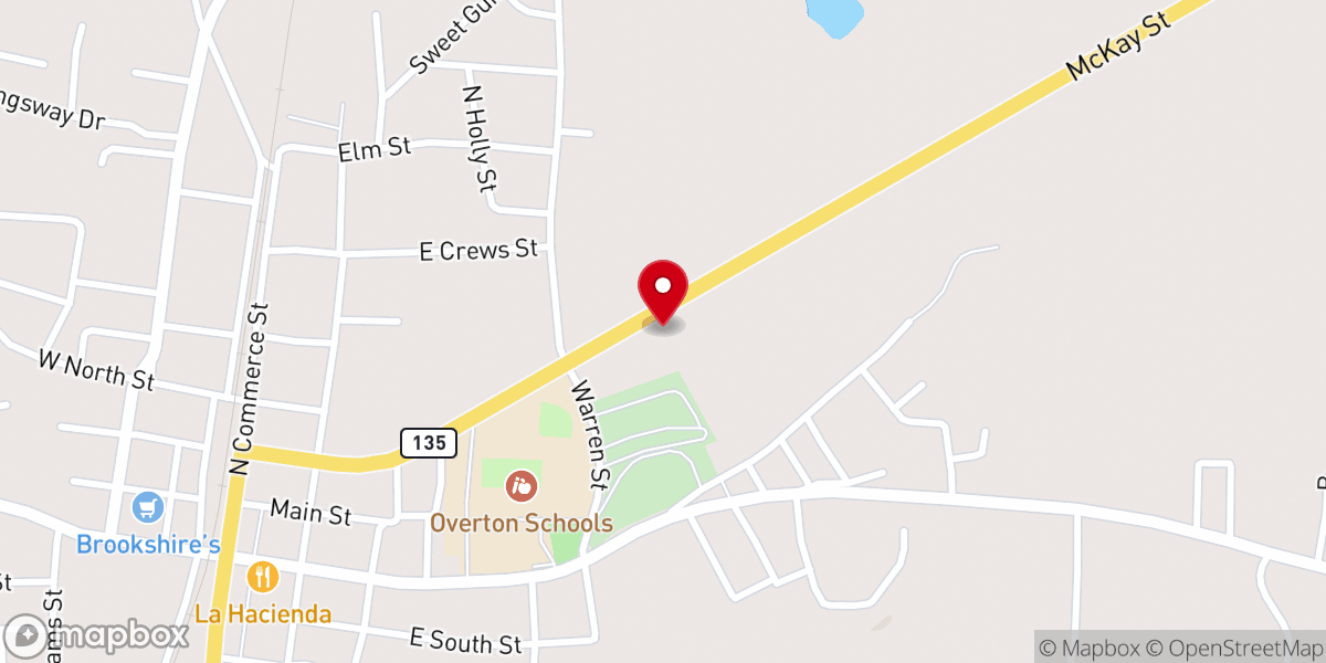 Map showing location of Bible Baptist Church