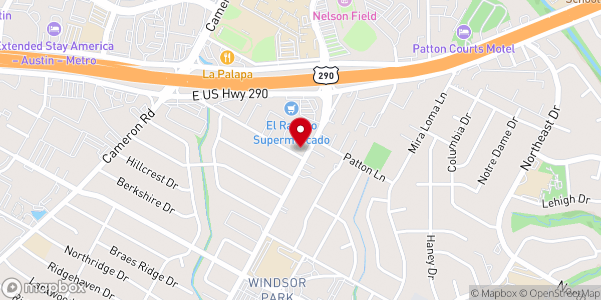 Map showing location of Greater Calvary Bible Church