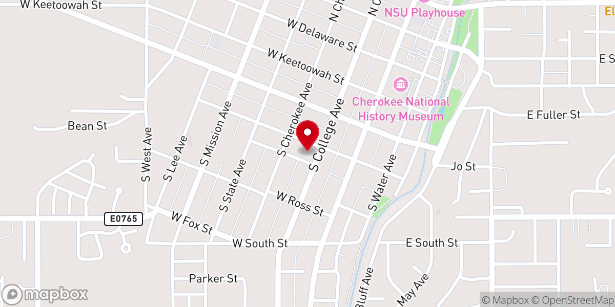Map showing location of Church of Christ South College