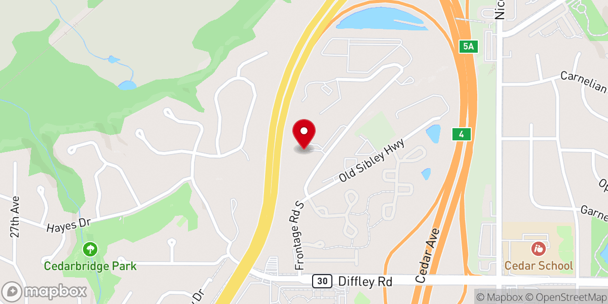 Map showing location of Dakota Unitarian Universalist Church