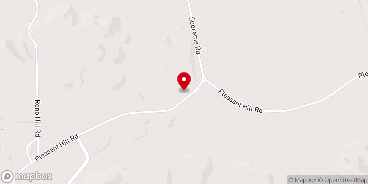 Map showing location of Pleasant Hill Methodist Church