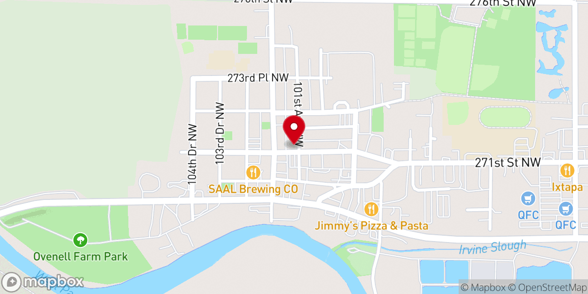 Map showing location of Tidelands Church