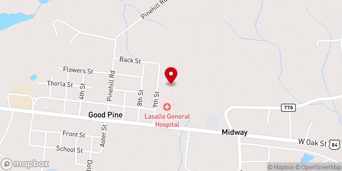 Map showing location of LaSalle Nursing Home