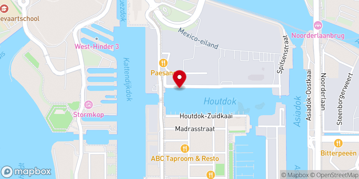 Map showing location of Kerkschip St Jozef