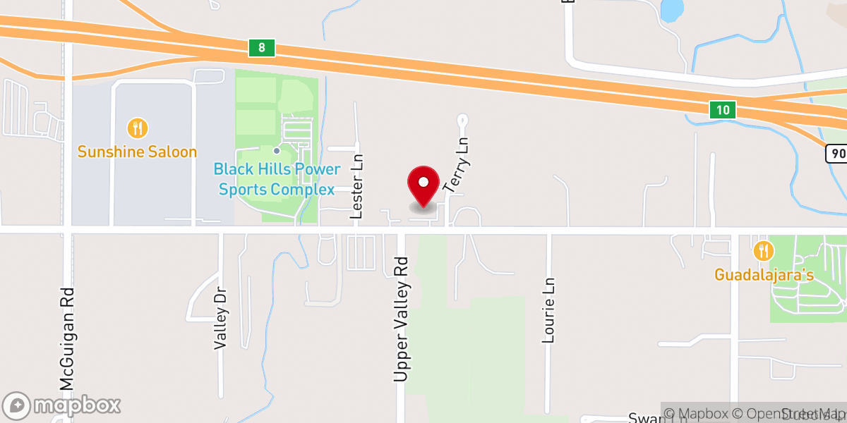 Map showing location of Spearfish Seventh-day Adventist Church
