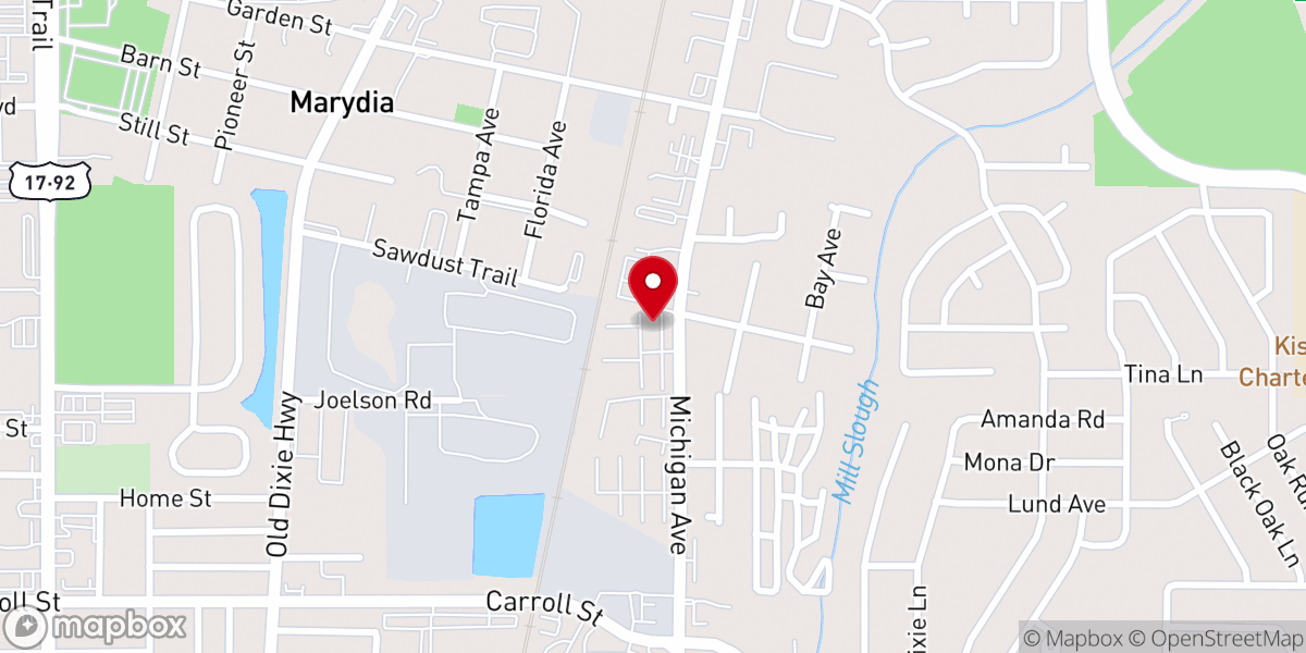 Map showing location of Renovation Life Church