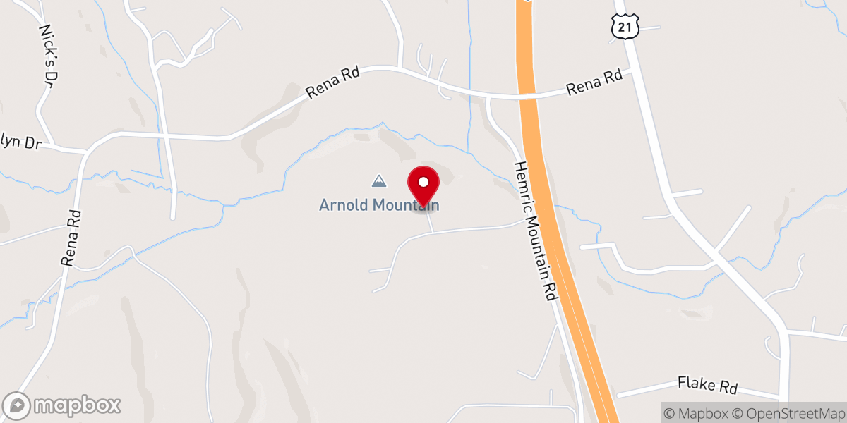 Map showing location of New Day Assembly of God
