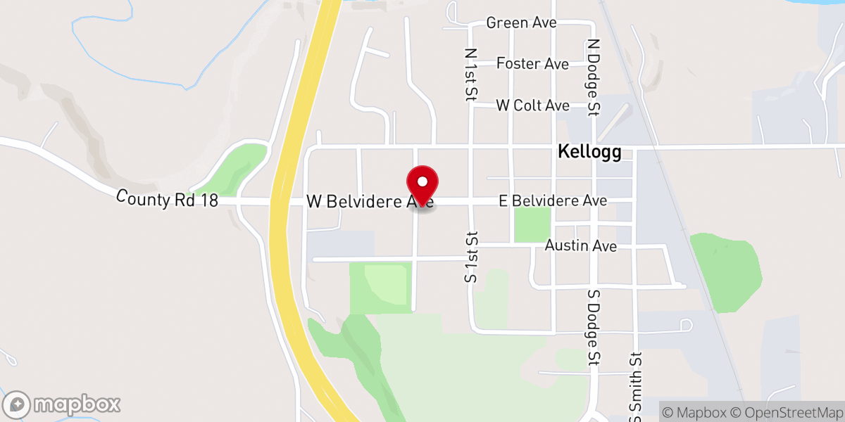 Map showing location of Saint Agnes Catholic Church