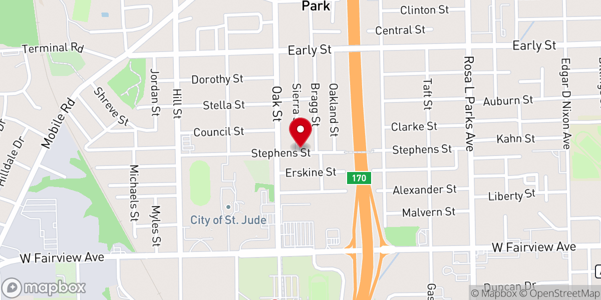 Map showing location of Mt Zion Primitive Baptist Church