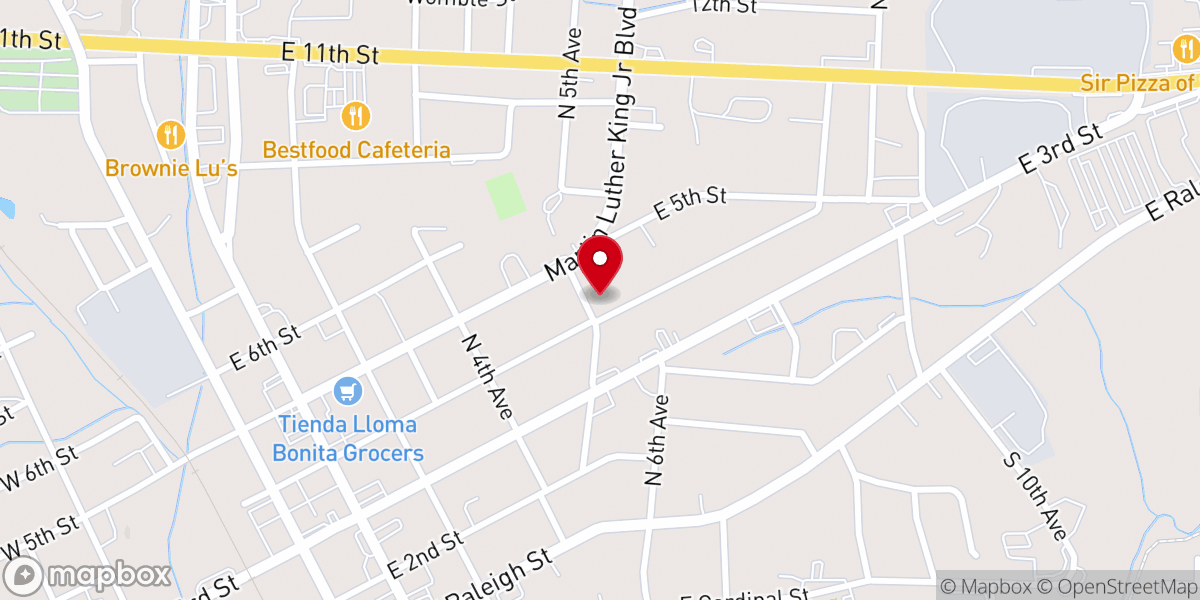 Map showing location of Crosspoint@Siler City Church of God