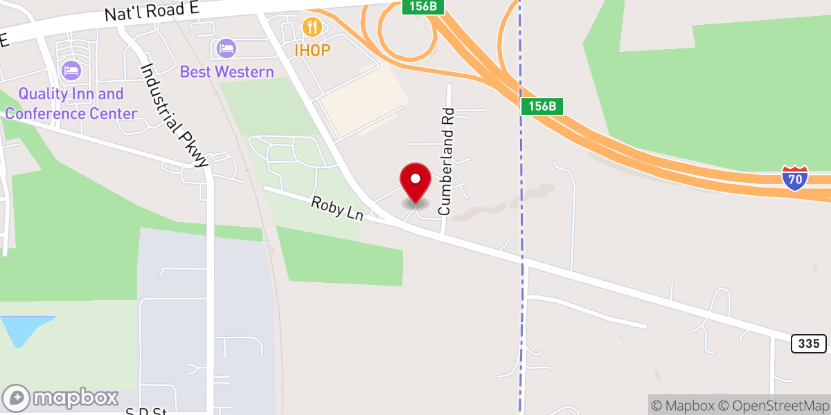 Map showing location of The Pentecostal Tabernacle