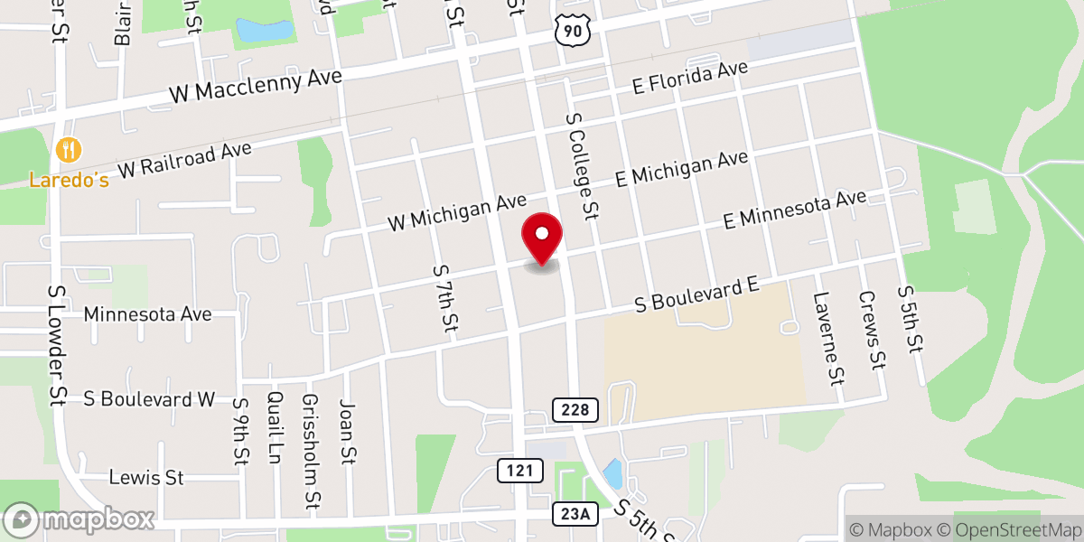 Map showing location of The CHURCH Of Macclenny