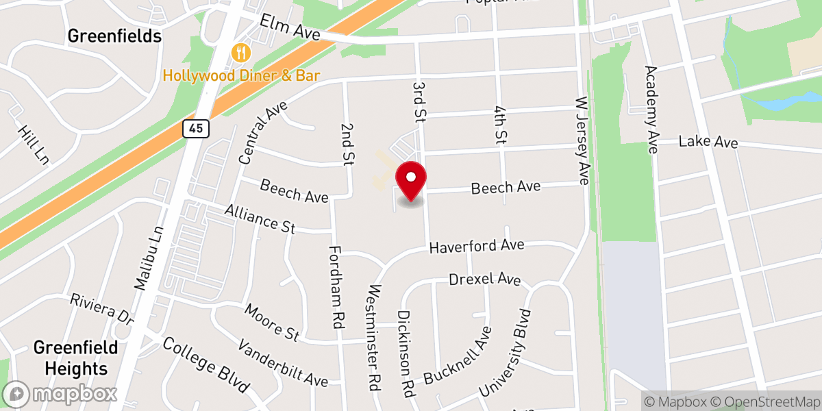 Map showing location of Infant Jesus Parish - St Margaret Roman Catholic Church