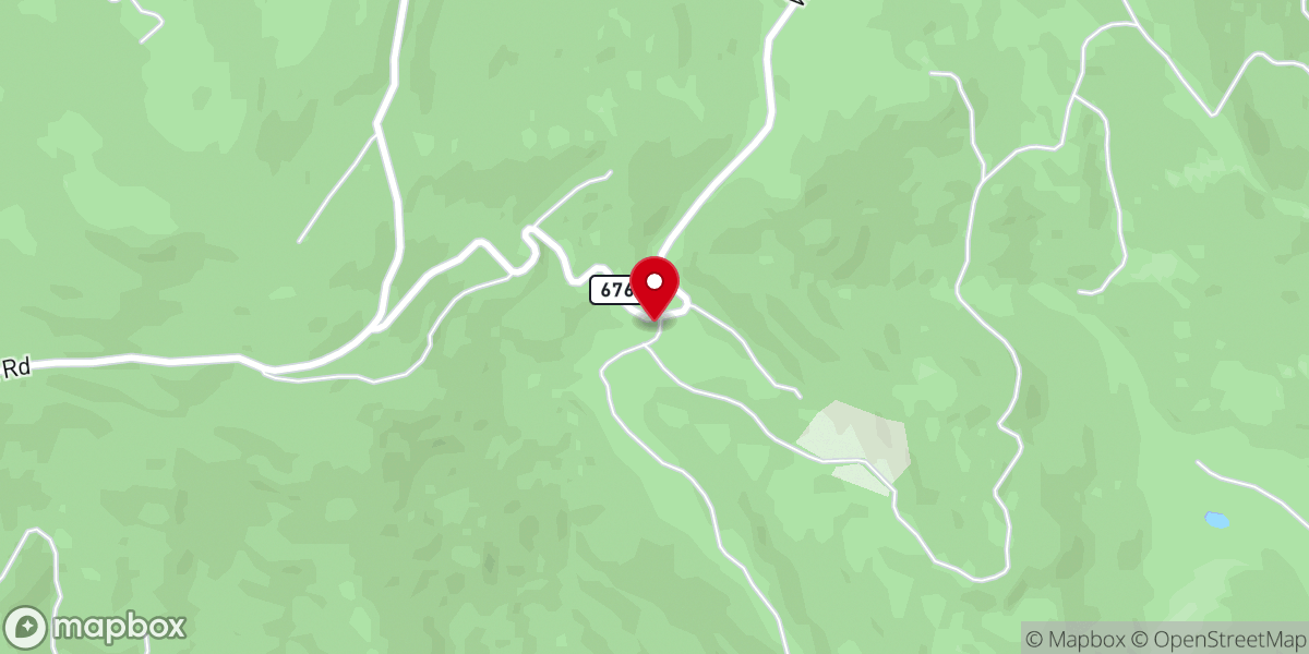 Map showing location of Wyatt Mountain Church