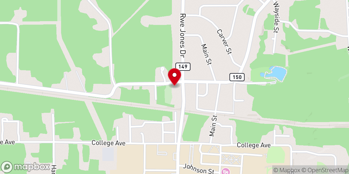 Map showing location of New Rocky Valley Baptist Church