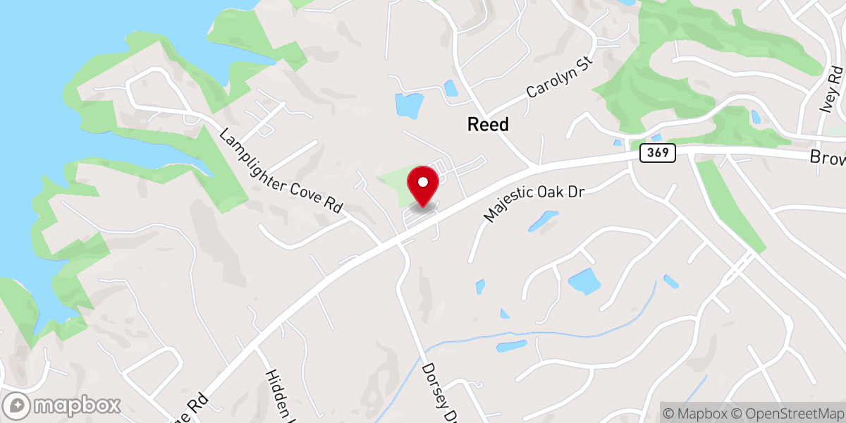Map showing location of Pleasant Hill Baptist Church